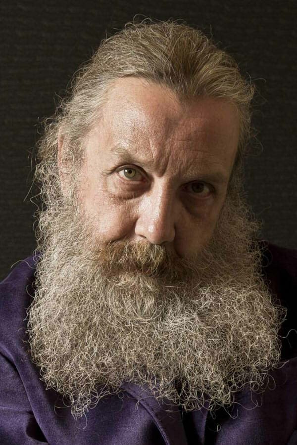 Foto de Alan Moore pareja de Melinda Gebbie