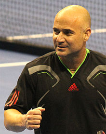 Foto de Andre Agassi pareja de Brooke Shields