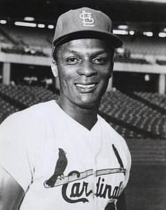 Foto de Curt Flood pareja de Judy Pace