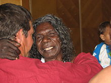 Foto de David Gulpilil pareja de Robyn Djunginy