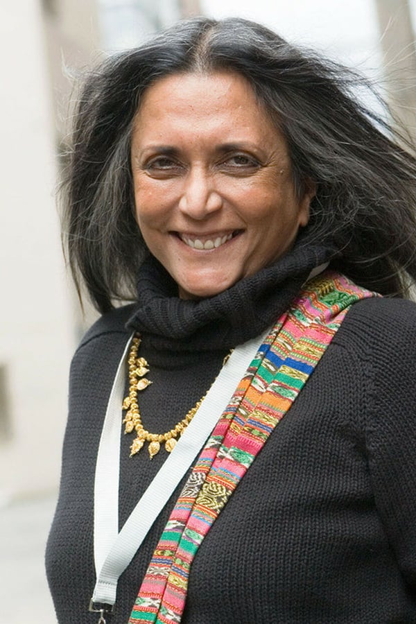 Foto de Deepa Mehta pareja de Paul Saltzman