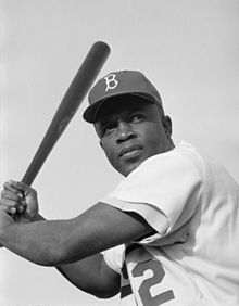 Foto de Jackie Robinson pareja de Rachel Robinson