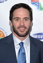 Foto de Jimmie Johnson pareja de Chandra Janway