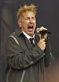 Foto de John Lydon pareja de Nora Forster