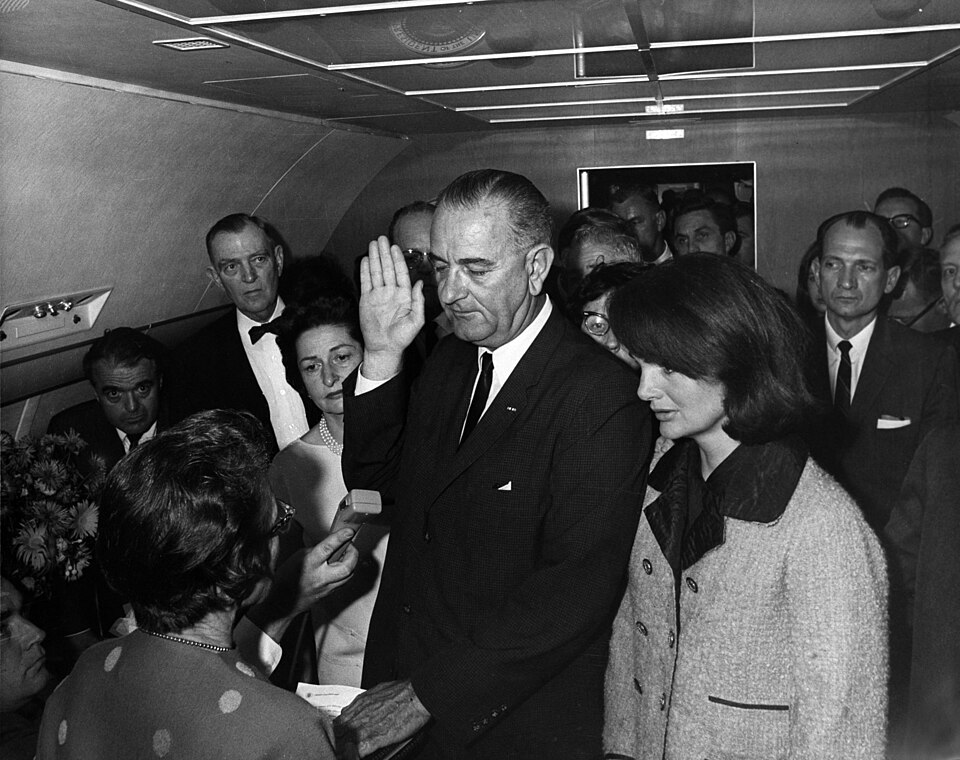 Foto de Lyndon B. Johnson pareja de Lady Bird Johnson