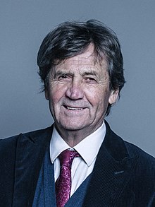 Foto de Melvyn Bragg pareja de Lisa Roche