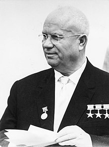 Foto de Nikita Khrushchev pareja de Nina Kukharchuk
