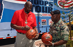 Foto de Spencer Haywood pareja de Iman