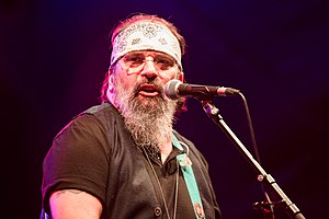 Foto de Steve Earle pareja de Sandra Jean Henderson