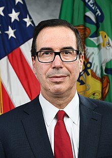 Foto de Steven Mnuchin pareja de Louise Linton