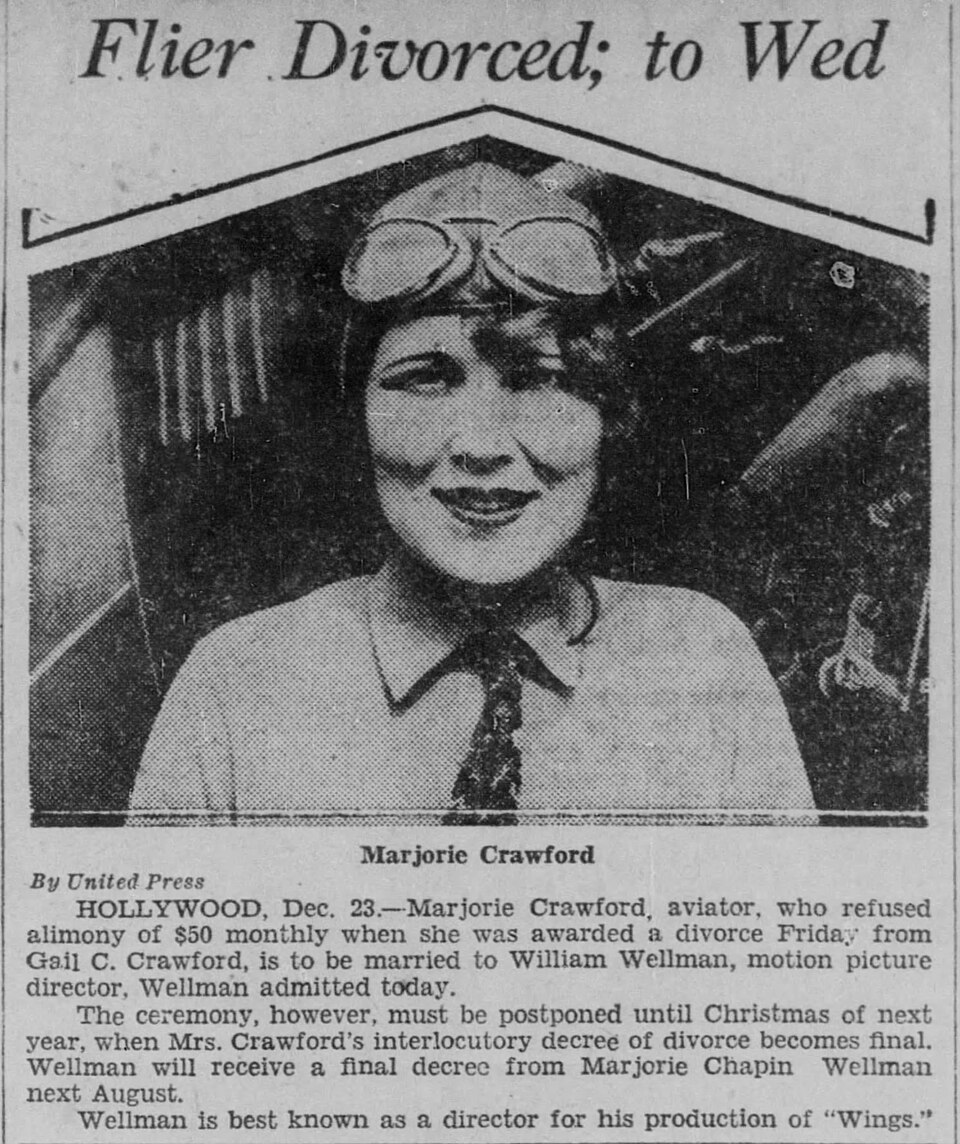 Foto de William A. Wellman pareja de Margery Chapin